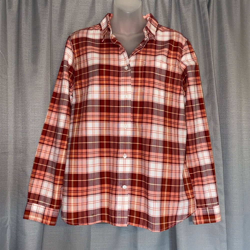 L.L. Bean Flannel Shirt 🧡❤️🤍